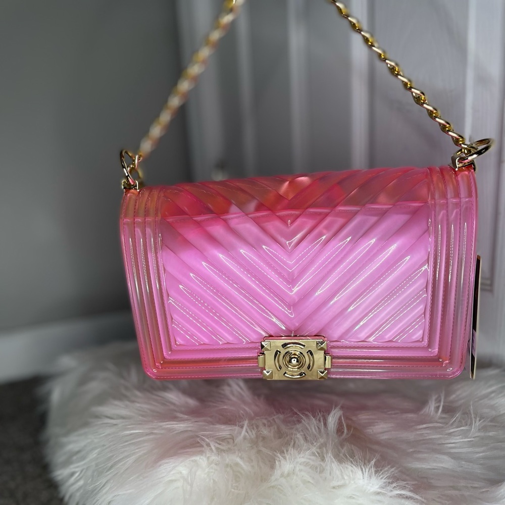 Pink jelly purse